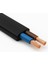 Aydınlatma Elektrik Kablosu Yassı Kablo (2*0,50 Ttr Balık Sırtı Tip) (Tam Bakır) Siyah 3 Metre 2