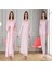 Dvina Effortt Lohusa 4'lü Set - Sabahlık/pijama Takımı/gecelik Pembe - 3046 1