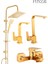 Gold Renkli Robot Set Banyo Lavabo Mutfak Evye Bataryası Şık Modern Dik Tasarımlı Banyo Mutfak Set 1