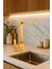 Gold Renkli Robot Set Banyo Lavabo Mutfak Evye Bataryası Şık Modern Dik Tasarımlı Banyo Mutfak Set 3