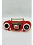 Retro Kırmızı Boombox Radyo Tasarım Broş – Vintage Müzik Severler Için Şık Aksesuar 2