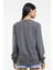 Süperlife Kadın Bisiklet Yaka Regular Kalıp Ince Pamuklu Sweatshirt SPR21K30 5