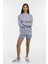 Süperlife Kadın Bisiklet Yaka Regular Kalıp Ince Pamuklu Sweatshirt SPR21K30 1
