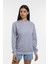 Süperlife Kadın Bisiklet Yaka Regular Kalıp Ince Pamuklu Sweatshirt SPR21K30 2