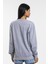 Süperlife Kadın Bisiklet Yaka Regular Kalıp Ince Pamuklu Sweatshirt SPR21K30 5