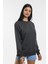 Süperlife Kadın Bisiklet Yaka Regular Kalıp Ince Pamuklu Sweatshirt SPR21K30 4