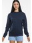 Süperlife Kadın Bisiklet Yaka Regular Kalıp Ince Pamuklu Sweatshirt SPR21K30 4