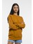 Süperlife Kadın Bisiklet Yaka Regular Kalıp Ince Pamuklu Sweatshirt SPR21K30 4