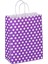 18*24*8 Mor Puantiyeli Saplı Kağıt Çanta 24 Adet 3