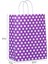 25*31*12 Mor Puantiyeli Saplı Kağıt Çanta 24 Adet 1