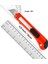 2 Adet Maket Bıçağı Falçata Büyük Boy ve 20'li Yedek Maket Bıçağı Ucu Seti 5