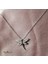 Dragonfly 925 Ayar Gümüş Yusufcuk Parlak Taşlı Kadın Kolye 1