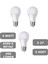 5W E27 LED Ampul 6500K Beyaz Işık (450 Lümen) (3 Adet) 1