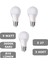 9W E27 LED Ampul 3000K Sıcak Sarı Işık (3 Adet) 1