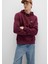 Mavi Logo Nakışlı Kapüşonlu Bordo Sweatshirt 065809-70426 7