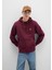 Mavi Logo Nakışlı Kapüşonlu Bordo Sweatshirt 065809-70426 8