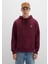 Mavi Logo Nakışlı Kapüşonlu Bordo Sweatshirt 065809-70426 10
