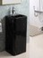 Mono Blok Ayaklı Kolon Köşeli Seramik Lavabo 1