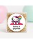 Kişiye Özel Hello Kitty Temalı Doğum Günü Temalı Baskılı Yapışkanlı Etiket 4 cm Yuvarlak 24 Adet 1