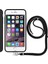 Apple iPhone 6 Plus İp Askılı Silikon Kılıf Siyah 1