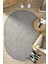 Gri Oval Dokuma Halı Salon Oturma Odası Yatak Odası Koridor Yolluk Halısı Gri Oval 1