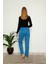 Kadın Pamuklu Alt Pijama Saks 2
