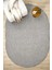 Gri Oval Dokuma Halı Salon Oturma Odası Yatak Odası Koridor Yolluk Halısı Gri Oval 6