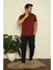 Erkek Bordo 3'lü Pijama Takım Bordo 1