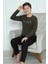 Erkek Çocuk Penye Pijama Takım Haki 8