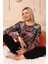 Kadın Uzun Kol Penye Pijama Takım Siyah 3