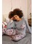 Kadın Uzun Kol Penye Pijama Takım Gri 6