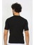 Erkek Sıfır Yaka Likralı Siyah T-Shirt 3
