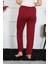 Kadın Pamuk Penye Tek Alt Pijama Bordo 4