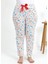 Kadın Pamuklu Büyük Beden Alt Pijama Ekru 6