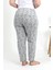Kadın Pamuklu Büyük Beden Alt Pijama Gri 6