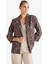 Loose Fit Ceket Yaka Leopar Desenli Blazer Ceket E1483AX25AU 3