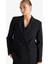 Oversize Geniş Kalıp Ceket Yaka Blazer Ceket E7732AX25AU 1