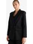 Oversize Geniş Kalıp Ceket Yaka Blazer Ceket E7732AX25AU 4