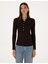 Kadın Kahverengi Slim Fit Örme Bluz 50309153-VR029 1