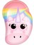 Unicorn Mini Pembe Çocuk Saç Fırçası Düğümsüz Statik Önleyici Tüm Saç Tipleri İçin 8