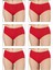 6'lı Paket Kadın Ribana Esnek Pamuklu Yüksek Bel Bato Külot Büyük Bedenli 1