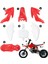 CRF50 Plastik Kiti Çukur Bisiklet Parçaları Fairings Crf 50 Xr 50 Ssr 110 107 125 MX650 MX500 Piranha Baja Kırmızı+Beyaz (Yurt Dışından) 4
