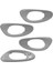 4pcs Ön Arka Iç Kapı Kolu Chevrolet Trailblazer Için Çerçeve Gri 2002-2009 15214503 15214502 15214506 15214507 (Yurt Dışından) 4