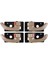 4pcs Araba Iç Kapı Kolu Solda Sola Kapı Kolu Değiştirme Seti Hyundai Tucson 2005-2009 Bej (Yurt Dışından) 1