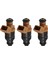 3pcs/set Yakıt Enjektör Nozul Valfi Için Chevrolet Daewoo Matiz 0.8 1.0 Petrol/lpg 96518620 96620255 96351840 ADG02801 75114255 (Yurt Dışından) 2