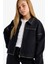 Kız Çocuk Pamuklu Fermuarlı Denim Ceket F7966A825AU 4