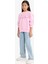 Kız Çocuk Barbie Oversize Geniş Kalıp Bisiklet Yaka Sweatshirt F1090A825AU 2