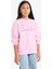 Kız Çocuk Barbie Oversize Geniş Kalıp Bisiklet Yaka Sweatshirt F1090A825AU 4