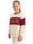 Kız Çocuk 2'li Takım Baskılı Sweatshirt Eşofman Altı E6418A825AU 4