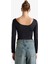 Kare Yaka Uzun Kollu Çıtçıtlı Body G1403AX25AU 6